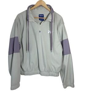 Without Walls Womens Quarter Zip Fleece Pullover Sage Green‎ Lavender Purple Med